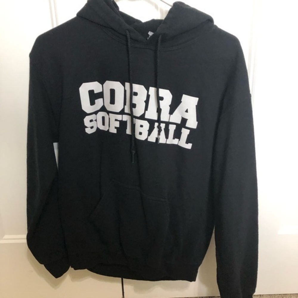 Cobra Softball Black Hoodie unisex size small
